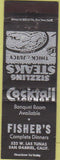 Matchbook Cover - Fisher's San Gabriel CA