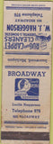 Matchbook Cover - Rug Carpet Cleaners WJ Haggerson Ironwood MI WORN