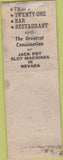 Matchbook Cover - Fortune Club Las Vegas NV casino VERY POOR