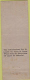 Matchbook Cover - Altura Liquor Store El Paso TX