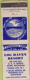 Matchbook Cover - Log Haven Resort Traverse City MI WORN
