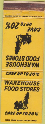 Matchbook Cover - Warehouse Food Stores Phoenix AZ