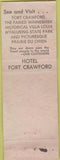 Matchbook Cover - Hotel Fort Crawford Prairie Du Chien WI