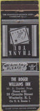 Matchbook Cover - Roger Williams Inn Westerly RI black