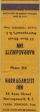 Matchbook Cover - Narragansett Inn RI yellow