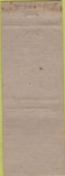 Matchbook Cover - Narragansett Inn RI yellow
