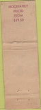 Matchbook Cover - Louis Men's Clothes Boston MA WEAR