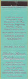 Matchbook Cover - Shaker Hosue Hairdressers salon Cleveland OH