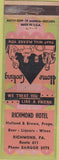 Matchbook Cover - Richmond Hotel Richmond PAT