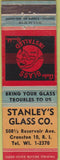 Matchbook Cover - Stanley's Glass Co Cranston RI WEAR