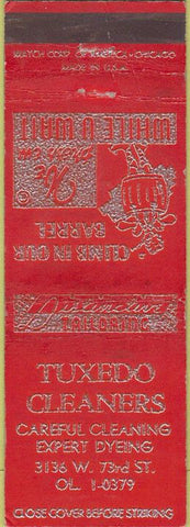 Matchbook Cover - Tuxedo Cleaners Fur Cleaning Storage
