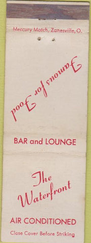Matchbook Cover - The Waterfront Belvidere NJ