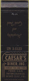 Matchbook Cover - Caesar's Diner Inc Wind Gap PA Melody Motel