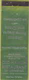 Matchbook Cover - Old Hamlin Restaurant Ludington MI