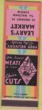 Matchbook Cover - Leary's Market Waltham MA