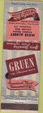 Matchbook Cover - Gruen Watches Mose Albert Ironwood MI CREASES WORN