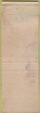 Matchbook Cover - Schultz Machinery Tractors Bismarck Minot Dickinson ND WORN
