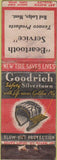 Matchbook Cover - BF Goodrich Texaco oil gas Red Lodge MT Art Match Quality WORN