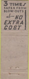 Matchbook Cover - BF Goodrich Texaco oil gas Red Lodge MT Art Match Quality WORN