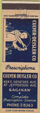 Matchbook Cover - Culver Deisler Co Saginaw MI