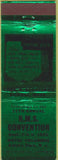 Matchbook Cover - RMS Convention Hotel Columbia Asbury Park NJ 1951 green