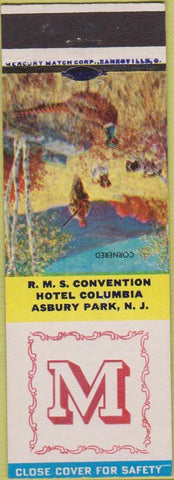 Matchbook Cover - RMS Convention Hotel Columbia Asbury Park NJ 1951 Letter M