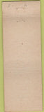 Matchbook Cover - RMS Convention Hotel Columbia Asbury Park NJ 1951 gold