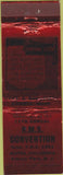 Matchbook Cover - RMS Convention Hotel Columbia Asbury Park NJ 1951 red