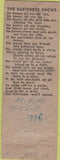 Matchbook Cover - Dug Out George Slim Chicago IL pinup WEAR