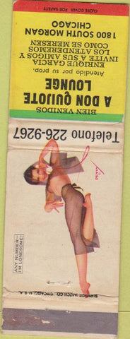 Matchbook Cover - Don Quijote Lounge Chicago IL pinup