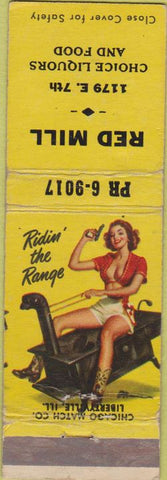 Matchbook Cover - Red Mill pinup St Paul MN