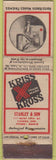 Matchbook Cover - Kriss Kross Stroppers Eugene OR Universal long Shaving