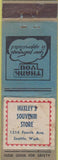 Matchbook Cover - Huxley's Souvenir Store Seattle WA STICKER