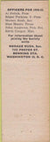 Matchbook Cover - RMS Convention Hotel Columbia Asbury Park NJ 1951 black