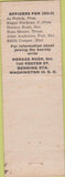 Matchbook Cover - RMS Convention Hotel Columbia Asbury Park NJ 1951 blue