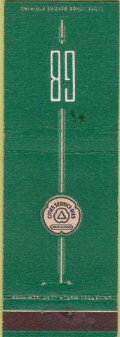 Matchbook Cover - Cities Oil Gas GB Monogram WEAR