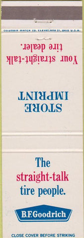 Matchbook Cover - BF Goodrich Tires
