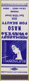 Matchbook Cover - Naso Salon no town deco girlie