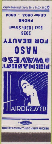 Matchbook Cover - Naso Salon no town deco girlie