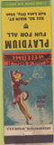 Matchbook Cover - Playdium Salt Lake City UT pinup