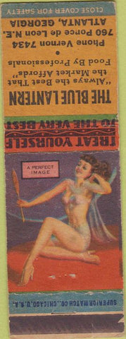 Matchbook Cover - The Blue Lantern Atlanta GA pinup