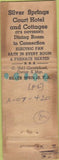 Matchbook Cover - Silver Springs Court Hotel Silver Springs FL Advance WEAR
