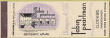 Matchbook Cover - John Pearlman Men's Clothes New York City