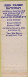 Matchbook Cover - Gateway Fine Foods AAA Eveleth MN