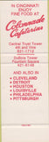 Matchbook Cover - Colonnade Cafeterias Cincinnati OH SAMPLE