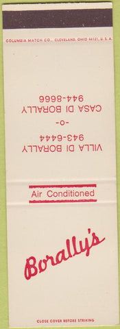 Matchbook Cover - Borally's Cleveland OH SAMPLE