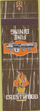 Matchbook Cover - Crestwood Littleton CO SAMPLE