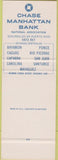 Matchbook Cover - Chase Manhattan Bank Bayamon San Juan Puerto Rico SAMPLE