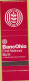 Matchbook Cover - BancOhio Washington Court House OH