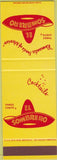 Matchbook Cover - El Sombrero  Mexican Food Falls Church VA SAMPLE